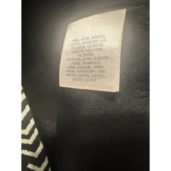 Maeve Anthropologie Black White Geometric Tribal Button Front Mini Skirt 4 boho - Picture 6 of 6